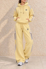 Casual Waffle Knit Lounge Set