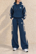 Casual Waffle Knit Lounge Set