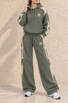 Casual Waffle Knit Lounge Set